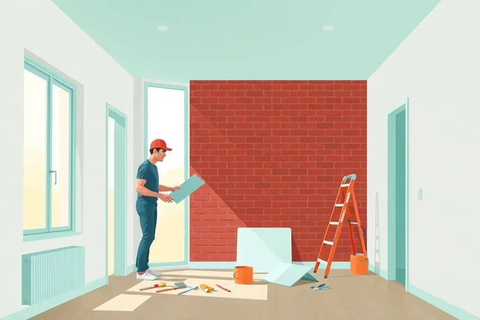 Intérieur rénové après travaux de peinture à Nanterre